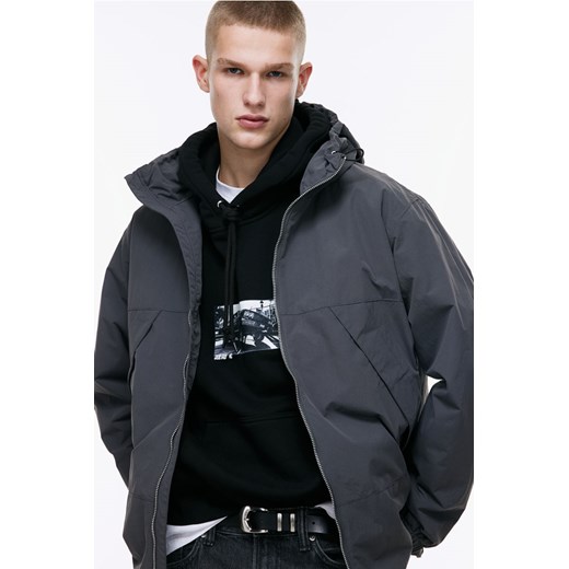 H & M - Przeciwdeszczowa kurtka wiatrówka - Szary ze sklepu H&M w kategorii Kurtki męskie - zdjęcie 169907775