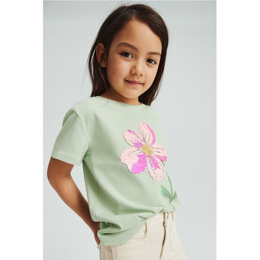 H & M - Top - Zielony ze sklepu H&M w kategorii Bluzki dziewczęce - zdjęcie 169907867