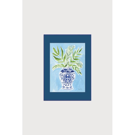 H & M - Wild Apple - Elegant Chinoiserie Ii (framed) - Niebieski ze sklepu H&M w kategorii Dekoracje ścienne - zdjęcie 169907995