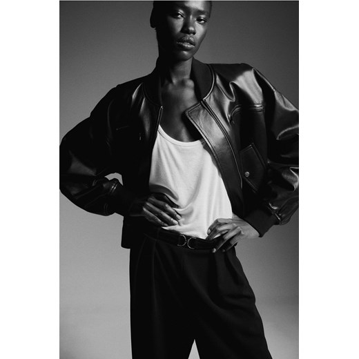 H & M - Eleganckie spodnie z klamerką - Czarny ze sklepu H&M w kategorii Spodnie damskie - zdjęcie 169908119