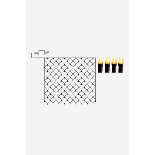 H & M - Siatka Świetlna Golden Warm White 3x3m - Czarny ze sklepu H&M w kategorii Oświetlenie ogrodowe - zdjęcie 169908139