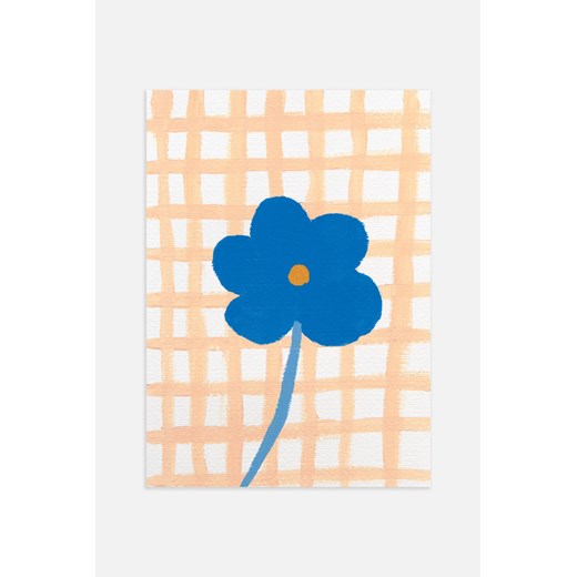 H & M - Flower On A Table Plakat - Niebieski ze sklepu H&M w kategorii Plakaty - zdjęcie 169908396