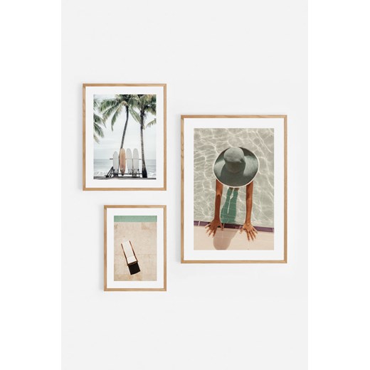 H & M - Beach Holiday Poster Set - Zielony ze sklepu H&M w kategorii Plakaty - zdjęcie 169908527