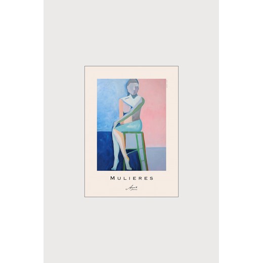 H & M - Anna K. Simonsen - Alma Poster - Biały ze sklepu H&M w kategorii Plakaty - zdjęcie 169908568
