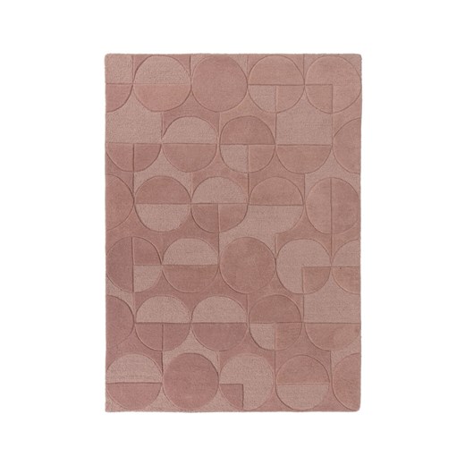 H & M - Wełniany Dywan Gigi Z Geometrycznym Wzorem - Różowy ze sklepu H&M w kategorii Dywany - zdjęcie 169908709