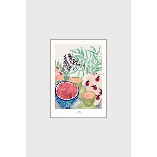 H & M - La Poire - Still Life With Tea And Grapes - Biały ze sklepu H&M w kategorii Plakaty - zdjęcie 169909279