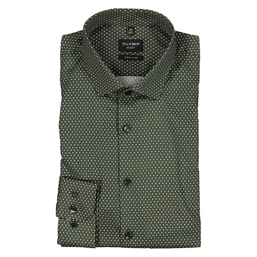OLYMP Koszula &quot;No 6 six&quot; - Super Slim fit - w kolorze zielonym ze sklepu Limango Polska w kategorii Koszule męskie - zdjęcie 169910359