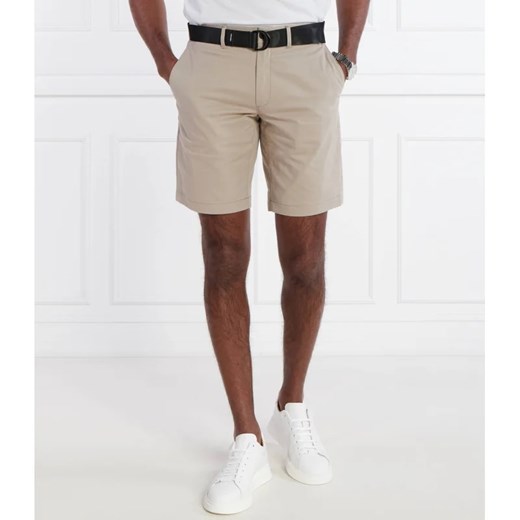 Calvin Klein Szorty + pasek MODERN TWILL | Slim Fit | Slim Fit Calvin Klein 33 Gomez Fashion Store