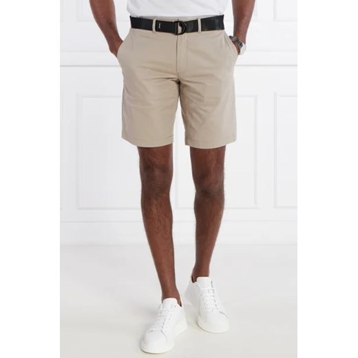 Calvin Klein Szorty + pasek MODERN TWILL | Slim Fit | Slim Fit Calvin Klein 34 Gomez Fashion Store
