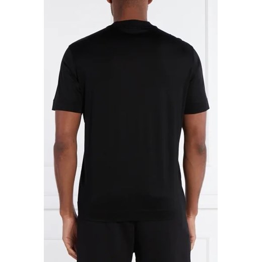 T-shirt męski Emporio Armani czarny casualowy z krótkimi rękawami 