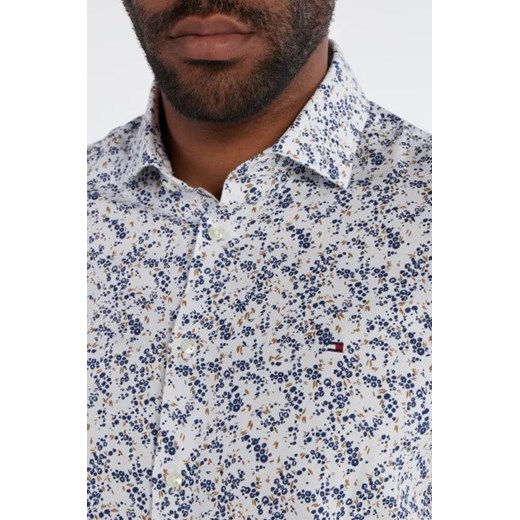 Tommy Hilfiger Koszula | Slim Fit | z dodatkiem lnu Tommy Hilfiger 41 okazja Gomez Fashion Store