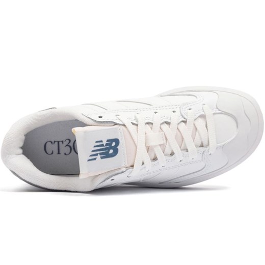 Buty sportowe damskie New Balance w stylu casual białe na płaskiej podeszwie z tworzywa sztucznego wiązane na wiosnę