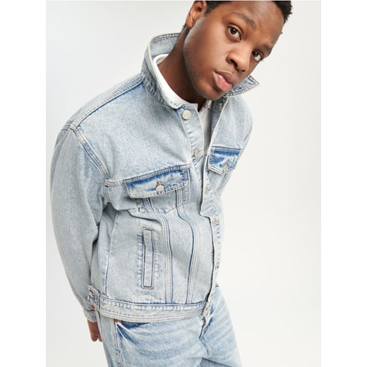 Sinsay - Kurtka jeansowa - niebieski ze sklepu Sinsay w kategorii Kurtki męskie - zdjęcie 169913798