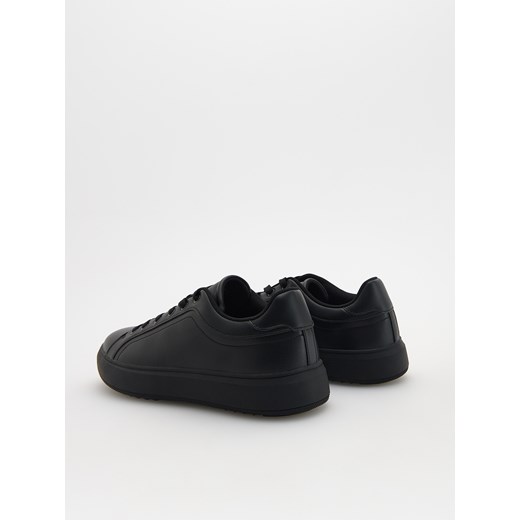 Reserved - Sneakersy z imitacji skóry - czarny Reserved 44 Reserved