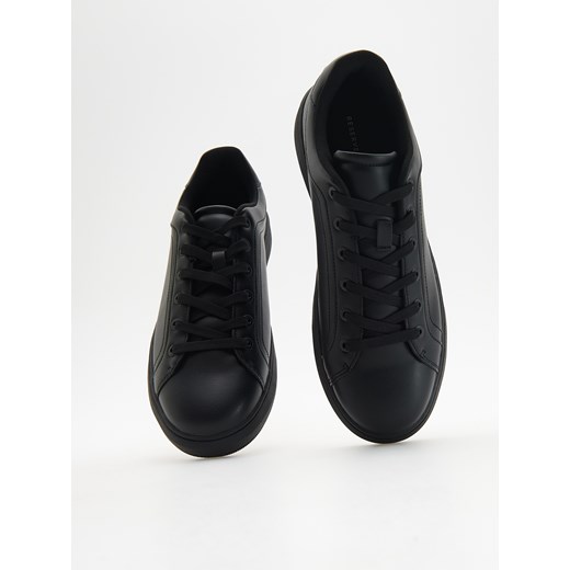Reserved - Sneakersy z imitacji skóry - czarny Reserved 43 Reserved