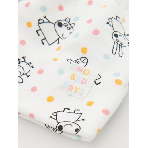 Reserved - Czapka Świnka Peppa - złamana biel Reserved 6-12 miesięcy Reserved