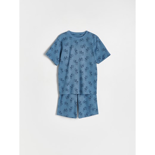 Reserved - Dwuczęściowa piżama z nadrukiem - granatowy ze sklepu Reserved w kategorii Piżamy dziecięce - zdjęcie 169935397