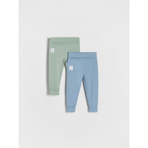 Reserved - Bawełniane spodnie 2 pack - jasnoszary ze sklepu Reserved w kategorii Spodnie i półśpiochy - zdjęcie 169935439