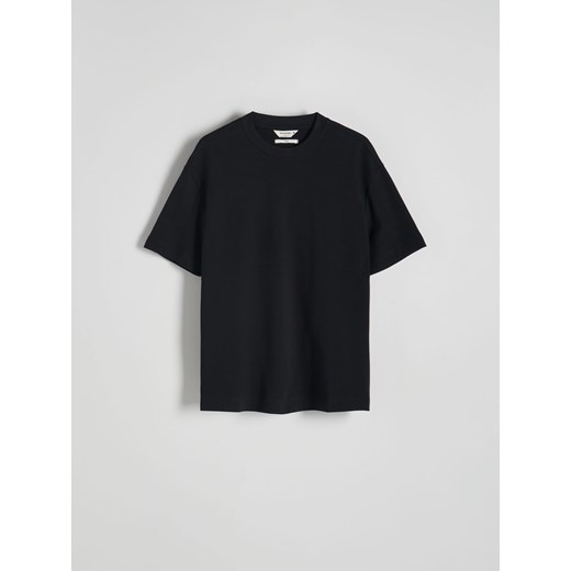 Reserved - T-shirt boxy - czarny ze sklepu Reserved w kategorii T-shirty męskie - zdjęcie 169935597