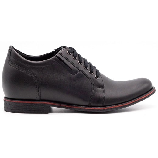 Buty męskie skórzane podwyższające P24 czarne ze sklepu butyolivier w kategorii Buty eleganckie męskie - zdjęcie 169955328