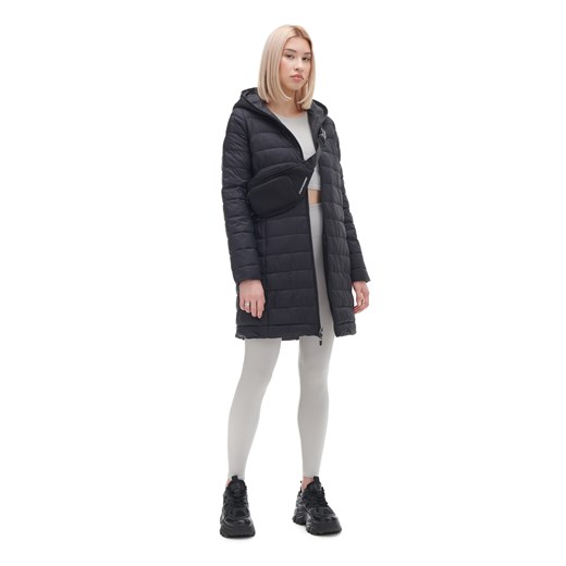 Cropp - Czarny dwustronny płaszcz - czarny ze sklepu Cropp w kategorii Płaszcze damskie - zdjęcie 169958938