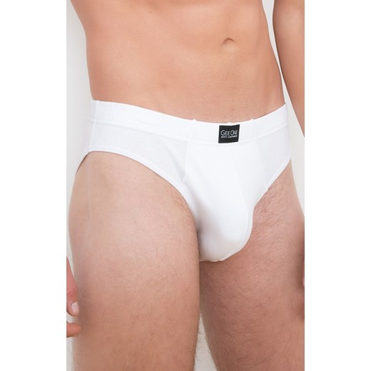 Białe slipy męskie bawełniane Apollo, Kolor biały, Rozmiar M, Gee One ze sklepu Intymna w kategorii Majtki męskie - zdjęcie 169960187