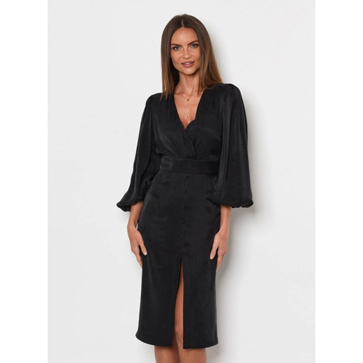 FORSETI Sukienka Tena z wiskozy czarna  , Rozmiar: M ze sklepu forseti.net.pl w kategorii Sukienki - zdjęcie 169961055