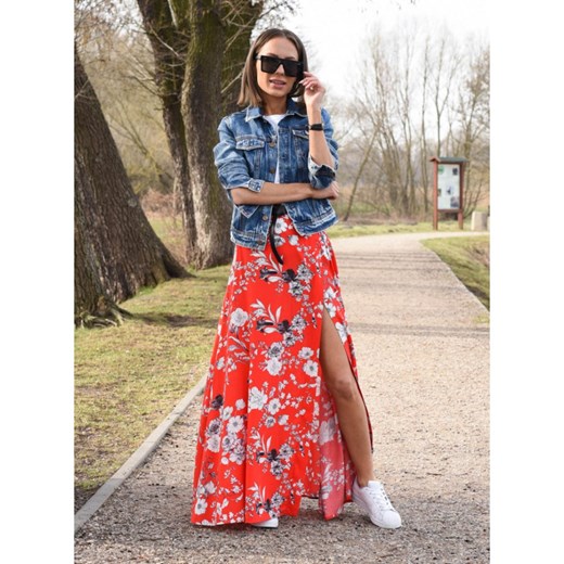 Spódnica Eva z głębokim rozporkiem M forseti.net.pl