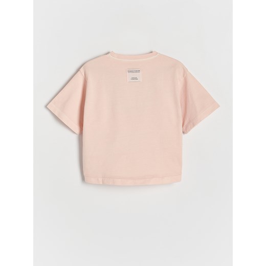 Reserved - T-shirt ze stoperem - brzoskwiniowy Reserved 122 (6-7 lat) Reserved