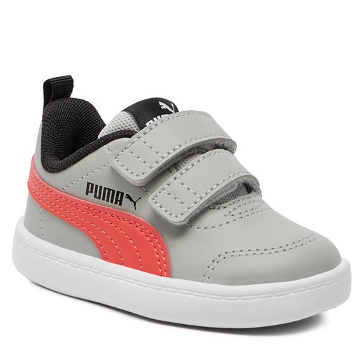 Sneakersy Puma Courtflex V2 V Inf 371544-32 Cool Light Gray/Active Red Puma 19 eobuwie.pl