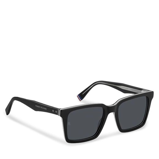 Okulary przeciwsłoneczne Tommy Hilfiger 2067/S 206819 Black 807 KU ze sklepu eobuwie.pl w kategorii Okulary przeciwsłoneczne męskie - zdjęcie 169963646