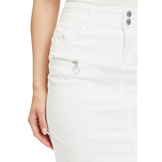 Cartoon spódnica biała mini w stylu klasycznym z elastanu 