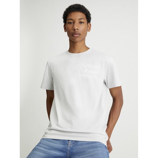 Calvin Klein Koszulka w kolorze jasnoszarym ze sklepu Limango Polska w kategorii T-shirty męskie - zdjęcie 169965305