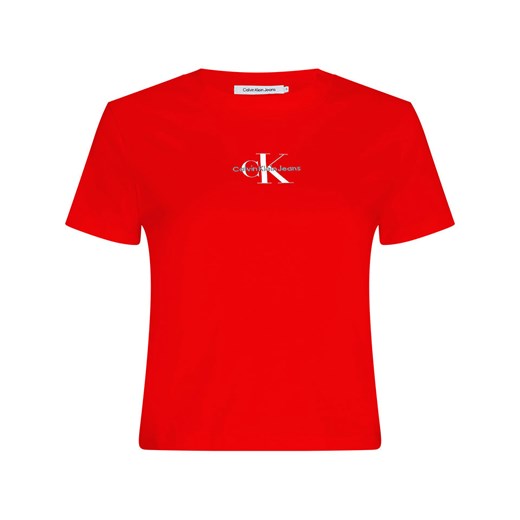 Calvin Klein Koszulka w kolorze czerwonym ze sklepu Limango Polska w kategorii Bluzki damskie - zdjęcie 169965348