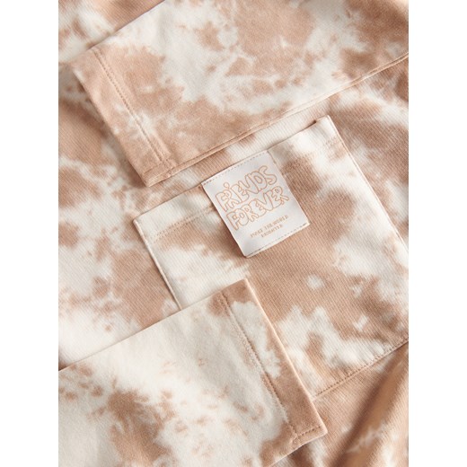 Reserved - Bluza z efektem tie dye - beżowy Reserved 158 (12 lat) Reserved