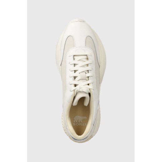 Buty sportowe damskie białe Sorel sneakersy na wiosnę skórzane sznurowane na płaskiej podeszwie 
