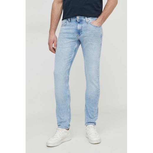 Calvin Klein Jeans jeansy męskie kolor niebieski ze sklepu ANSWEAR.com w kategorii Jeansy męskie - zdjęcie 169967367