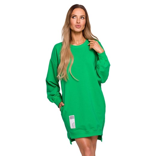 made of emotion Sukienka dresowa w kolorze zielonym L Limango Polska promocja
