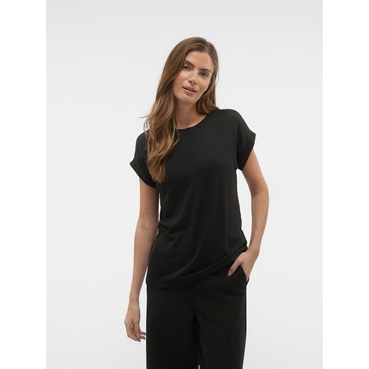 Vero Moda Koszulka w kolorze czarnym ze sklepu Limango Polska w kategorii Bluzki damskie - zdjęcie 169972679