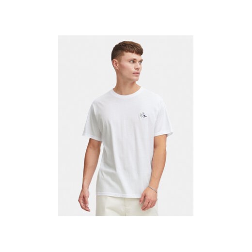 Solid T-Shirt Ilias 21108139 Biały Regular Fit ze sklepu MODIVO w kategorii T-shirty męskie - zdjęcie 169973635