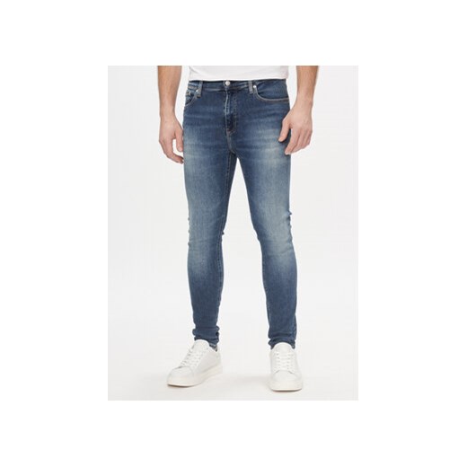 Calvin Klein Jeans Jeansy Super J30J324185 Granatowy Skinny Fit ze sklepu MODIVO w kategorii Jeansy męskie - zdjęcie 169973655