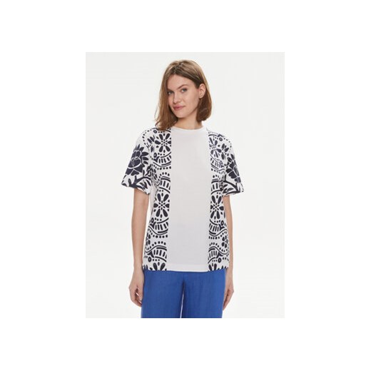 Weekend Max Mara T-Shirt Viterbo 2415971032 Biały Loose Fit ze sklepu MODIVO w kategorii Bluzki damskie - zdjęcie 169973679