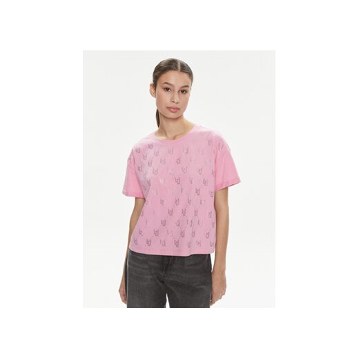 Liu Jo T-Shirt Moda M/C MA4326 J5904 Różowy Relaxed Fit ze sklepu MODIVO w kategorii Bluzki damskie - zdjęcie 169974206