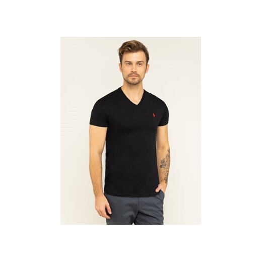 Polo Ralph Lauren T-Shirt Classics 710671453010 Czarny Custom Slim Fit ze sklepu MODIVO w kategorii T-shirty męskie - zdjęcie 169974288