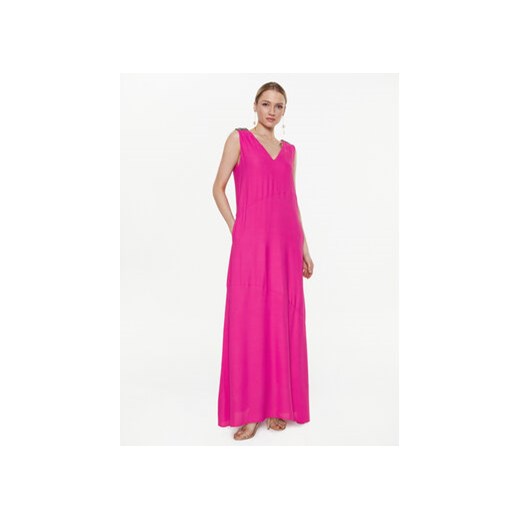 Fabiana Filippi Sukienka wieczorowa ABD273W223 Różowy Regular Fit ze sklepu MODIVO w kategorii Sukienki - zdjęcie 169974489