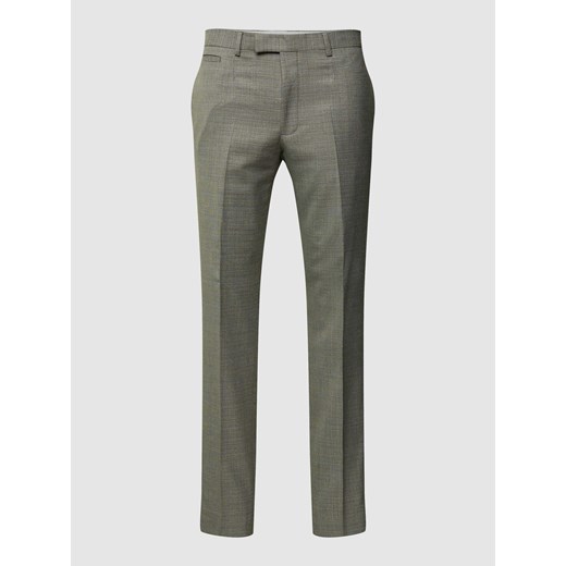 Spodnie do garnituru o kroju slim fit z efektem melanżu model ‘Kynd’ ze sklepu Peek&Cloppenburg  w kategorii Spodnie męskie - zdjęcie 169991195