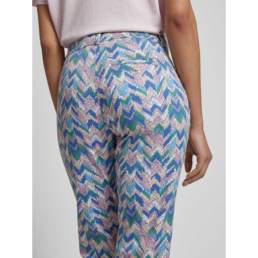 Spodnie o kroju slim fit z graficznym wzorem model ‘MARON’ 46 Peek&Cloppenburg 