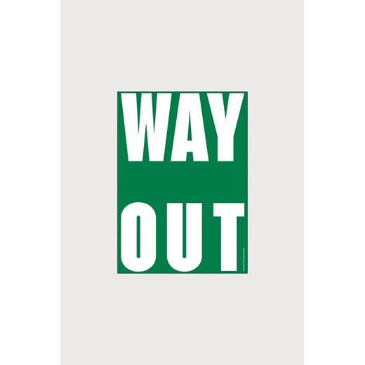 H & M - Plty - Get It Out - Way Out - Zielony ze sklepu H&M w kategorii Plakaty - zdjęcie 169992189