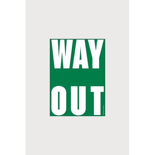 H & M - Plty - Get It Out - Way Out - Zielony H & M 50x70 H&M