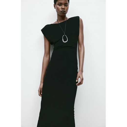 H & M - Sukienka z watowanymi ramionami - Czarny H & M M H&M